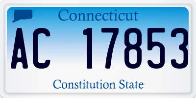 CT license plate AC17853