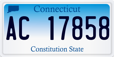CT license plate AC17858