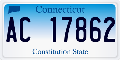 CT license plate AC17862