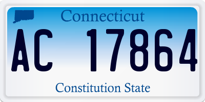 CT license plate AC17864
