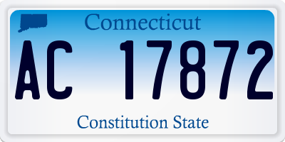 CT license plate AC17872