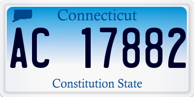 CT license plate AC17882