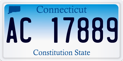 CT license plate AC17889