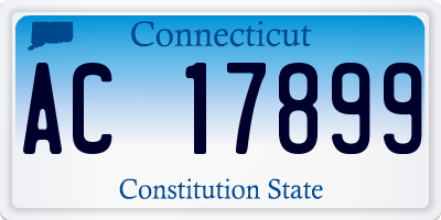 CT license plate AC17899