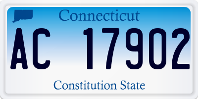 CT license plate AC17902