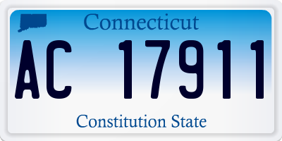 CT license plate AC17911