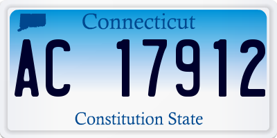 CT license plate AC17912