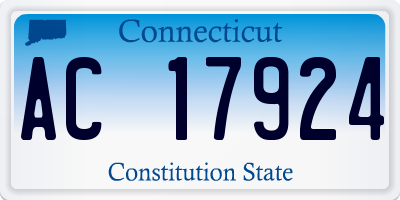 CT license plate AC17924
