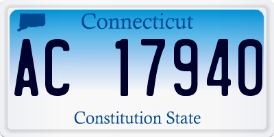 CT license plate AC17940