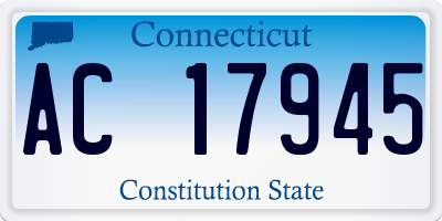 CT license plate AC17945