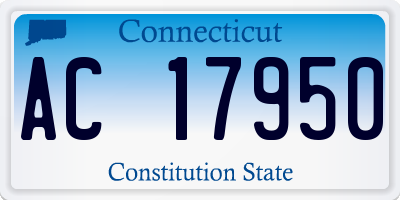 CT license plate AC17950