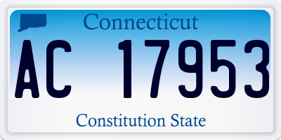 CT license plate AC17953