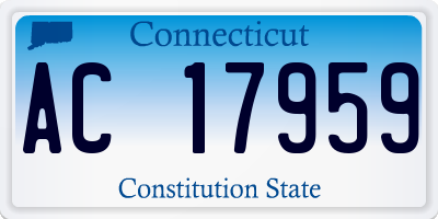 CT license plate AC17959