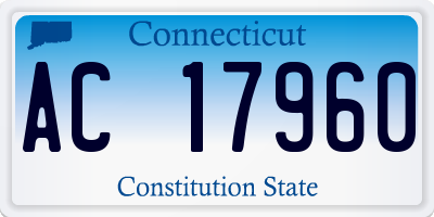CT license plate AC17960