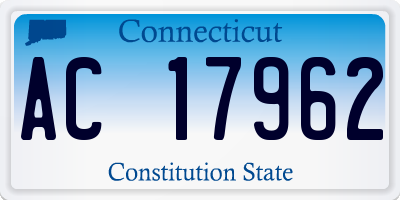 CT license plate AC17962