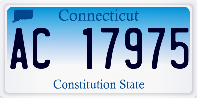 CT license plate AC17975