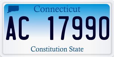 CT license plate AC17990