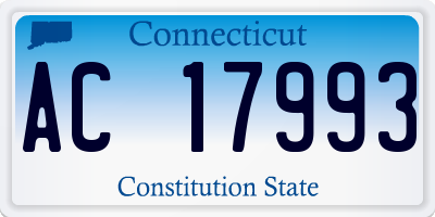 CT license plate AC17993