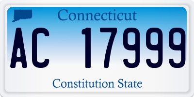 CT license plate AC17999