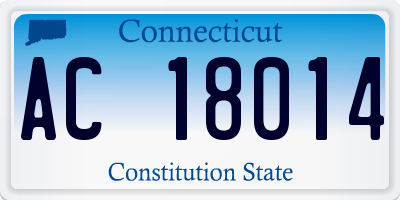 CT license plate AC18014