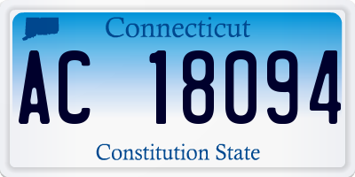 CT license plate AC18094