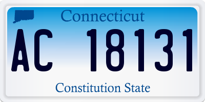 CT license plate AC18131