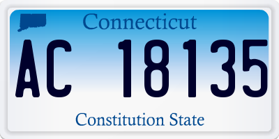 CT license plate AC18135