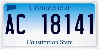 CT license plate AC18141