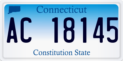 CT license plate AC18145