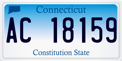 CT license plate AC18159