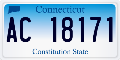 CT license plate AC18171