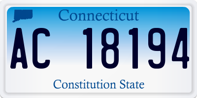 CT license plate AC18194