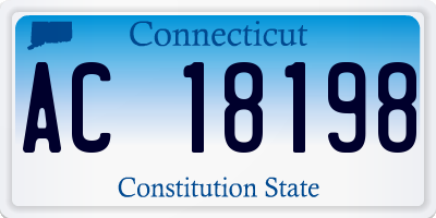 CT license plate AC18198