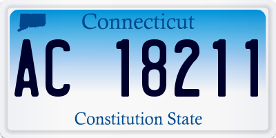 CT license plate AC18211