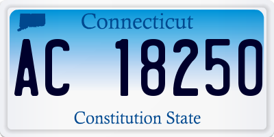 CT license plate AC18250