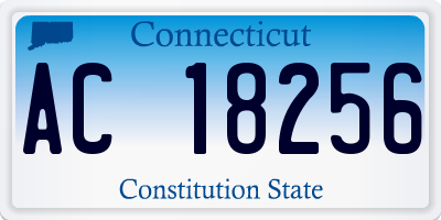 CT license plate AC18256