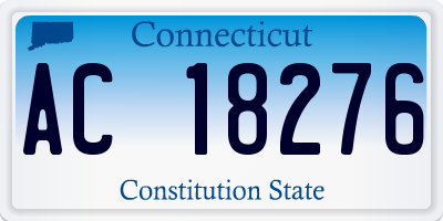 CT license plate AC18276