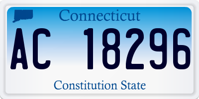 CT license plate AC18296