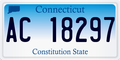 CT license plate AC18297