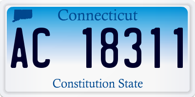 CT license plate AC18311