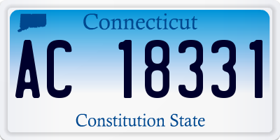 CT license plate AC18331