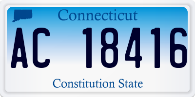 CT license plate AC18416