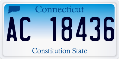 CT license plate AC18436
