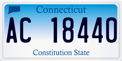 CT license plate AC18440