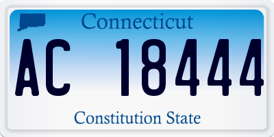 CT license plate AC18444