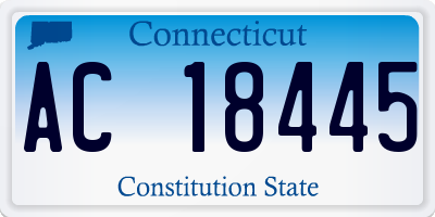 CT license plate AC18445