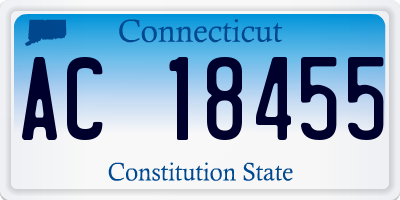CT license plate AC18455
