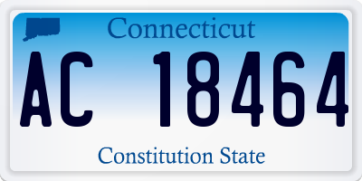 CT license plate AC18464