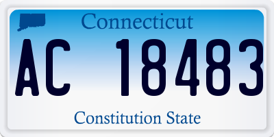 CT license plate AC18483