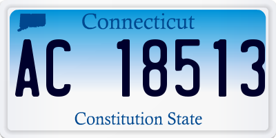 CT license plate AC18513